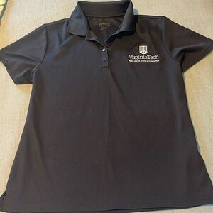Black short sleeve Virginia Tech Myers-Lawson School of Construction polo shirt